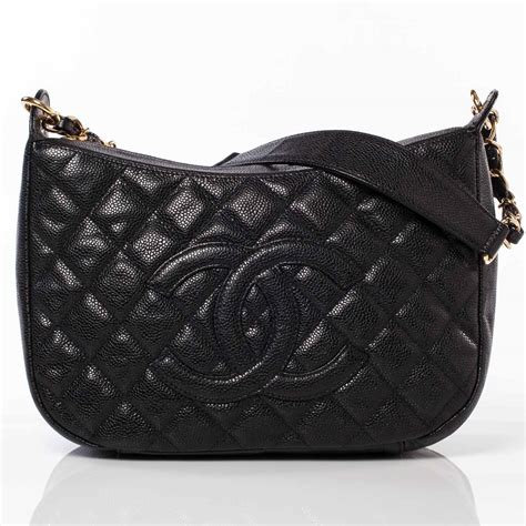 black chanel hobo bag